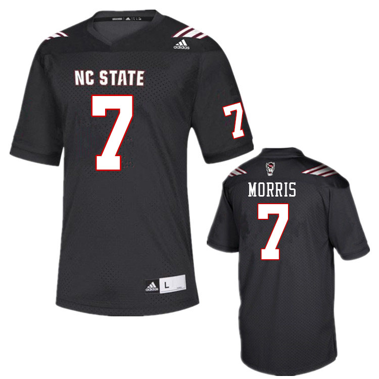 Men #7 MJ Morris North Carolina State Wolfpacks College Football Jerseys Stitched-Black - Click Image to Close
